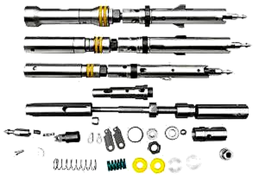 Axes de lance d'overshot